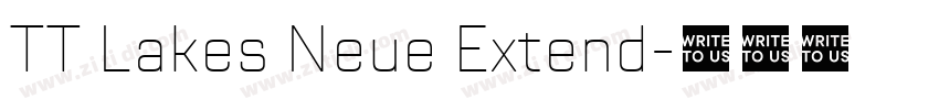 TT Lakes Neue Extend字体转换